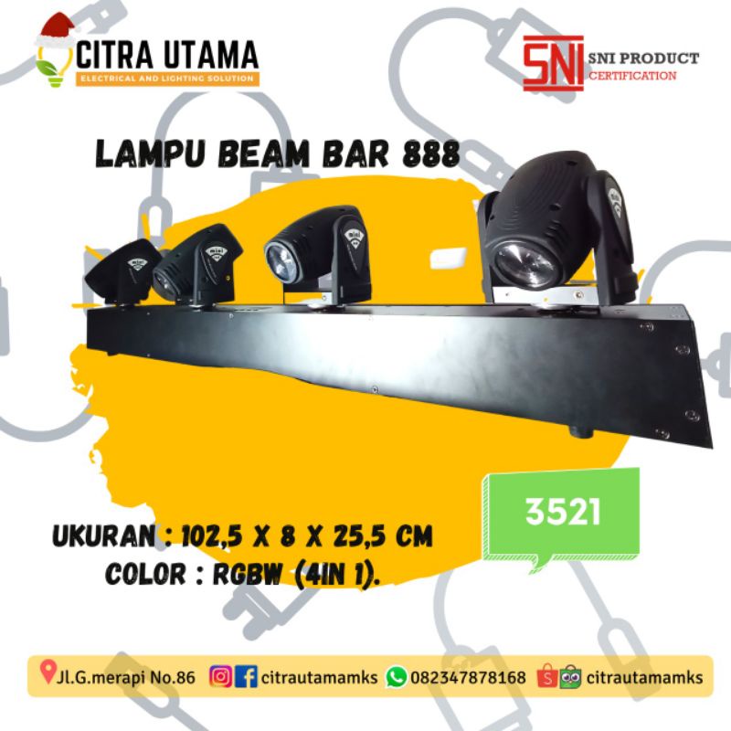LAMPU BEAM BAR 888 K3521