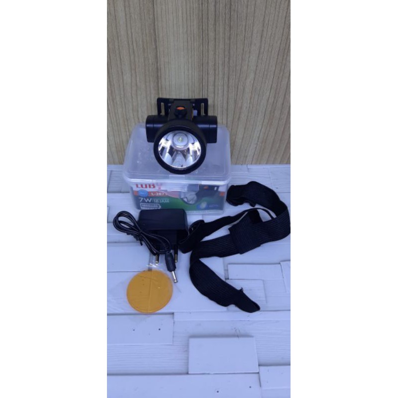 SENTER KEPALA LUBY 7 WATT L-2871 PUTIH KUNING ORIGINAL ASLI