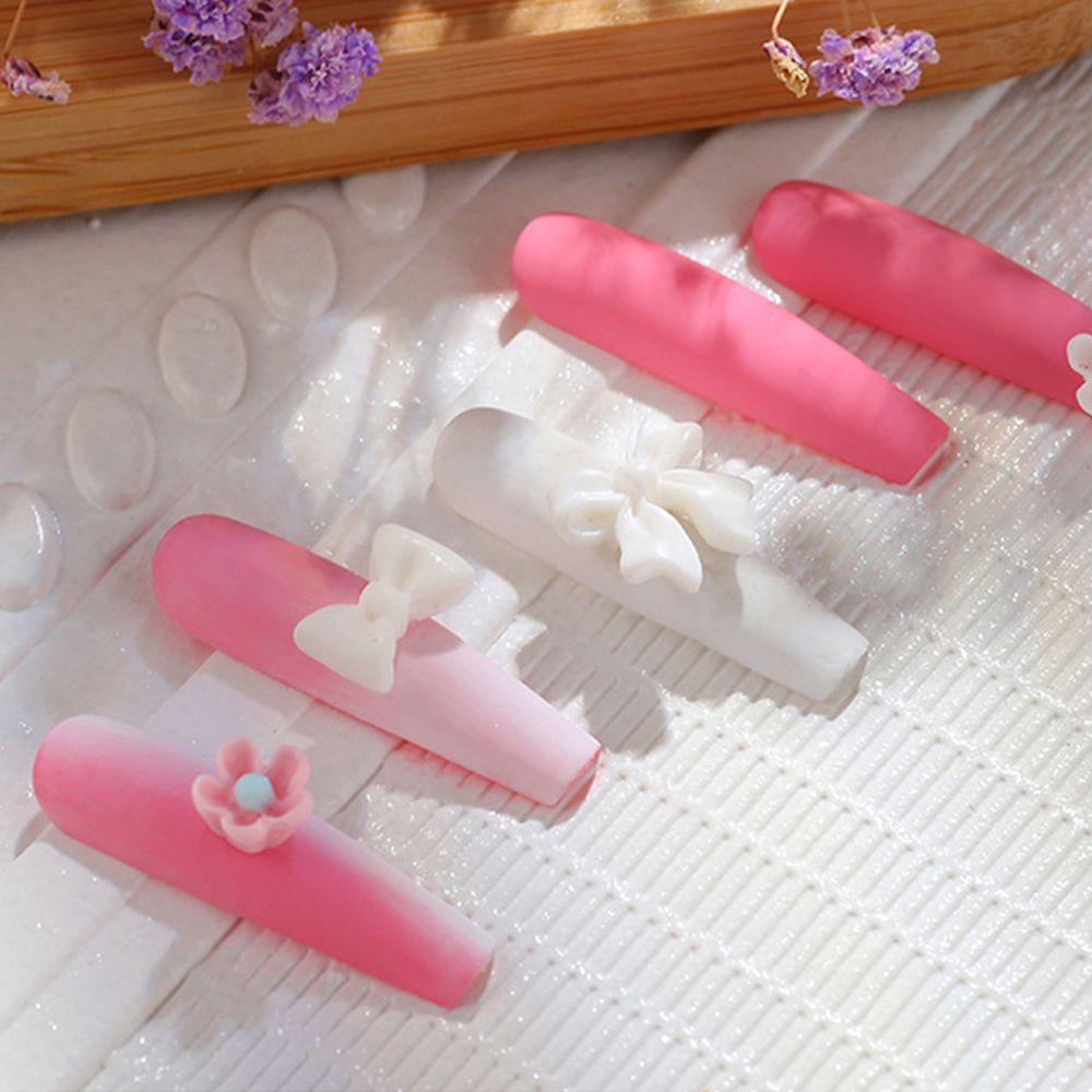 Mxbeauty 3D Dekorasi Nail Art Glitter Beruang Berlian Imitasi Bunga Beads Aurora Kristal Manicure Aksesoris