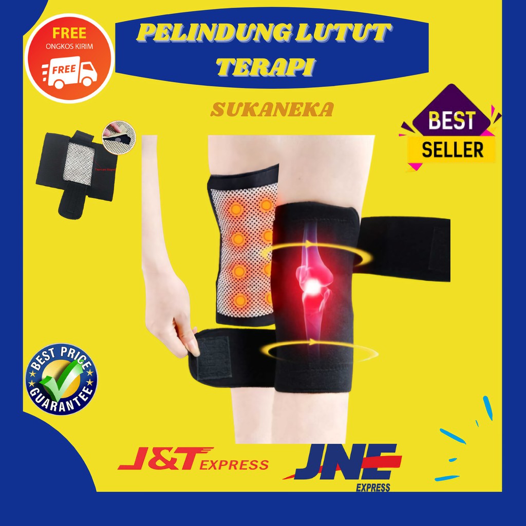 Alat pelindung lutut terapi magnetik deker futsal knee