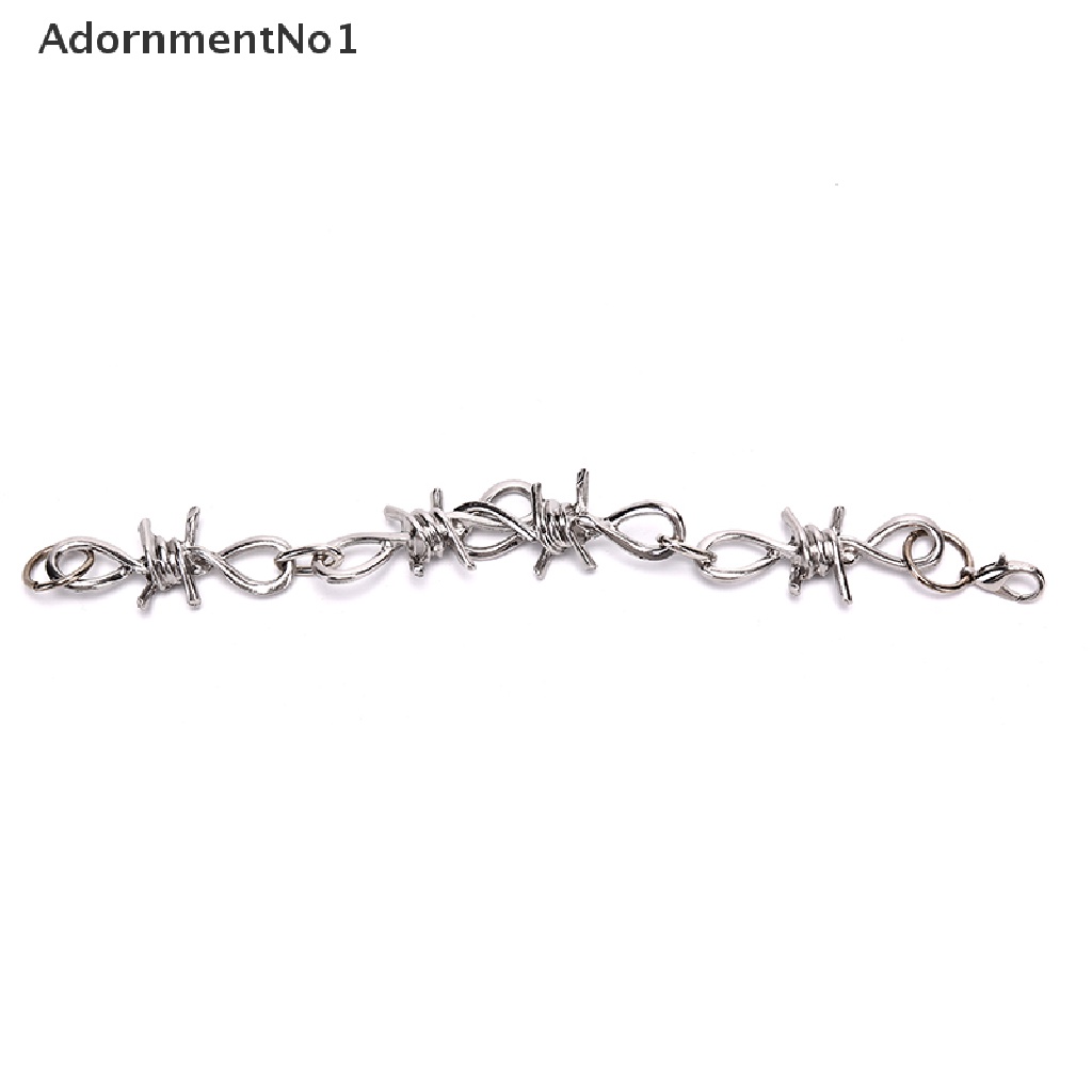[AdornmentNo1] Silver Stainless Steel Chain Link Bracelet Wristband Bangle Jewelry Punk Jewelry [new]