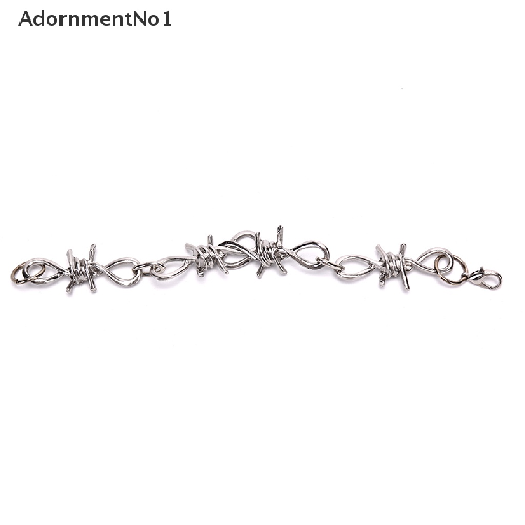 [AdornmentNo1] Silver Stainless Steel Chain Link Bracelet Wristband Bangle Jewelry Punk Jewelry [new]