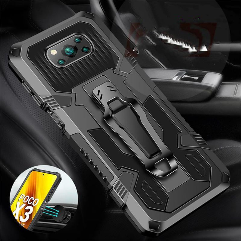 Hard case poco x3 poco x3 pro poco f3 poco m3 poco m3 pro case crystal trasnforme case robot