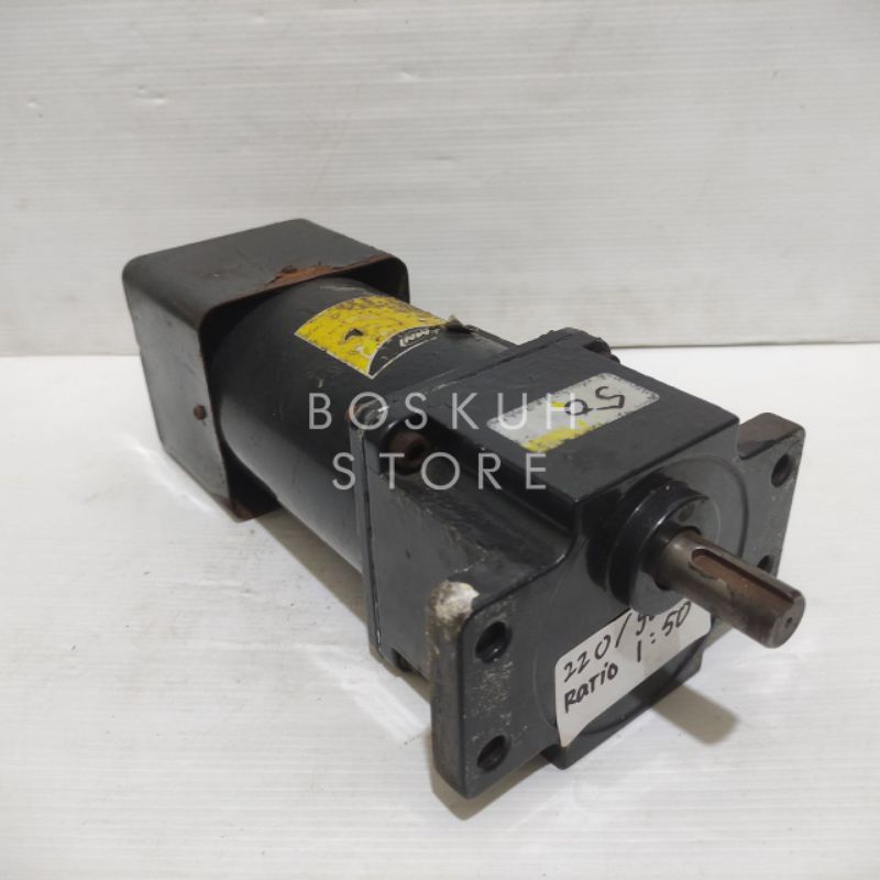 DINAMO AC MOTOR GEARBOX 90W 1:50 30RPM 220V