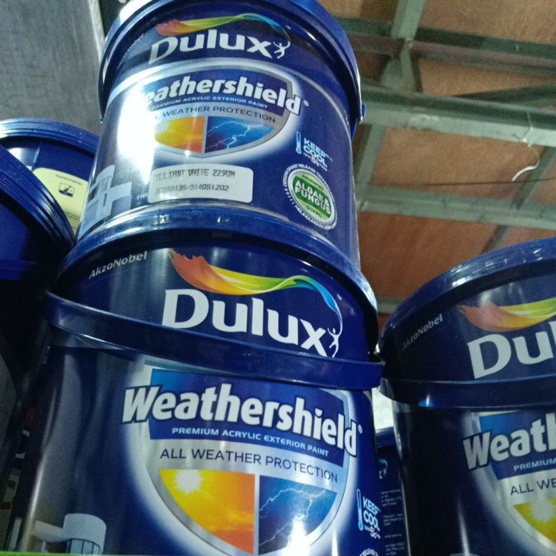 cat dinding luar dulux wheather shield