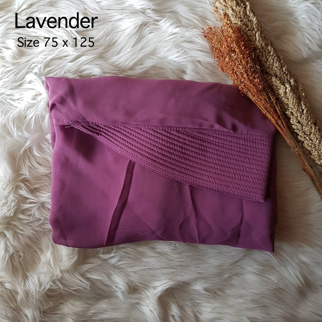 Hijab Jilbab Khimar Raudah Kancing-LAVENDER