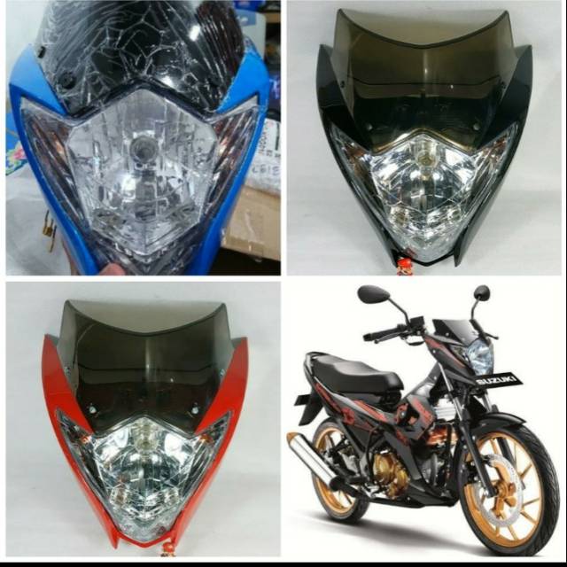 Batok kepala reflektor lampu depan satria fu 150 peslip tahun 2014