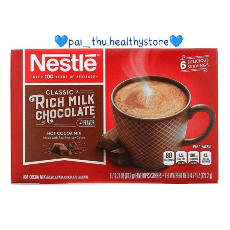 

Nestle Hot Cocoa Mix Classic Rich Milk Chocolate Flavor (Real Nestle Cocoa)@6 pack/box