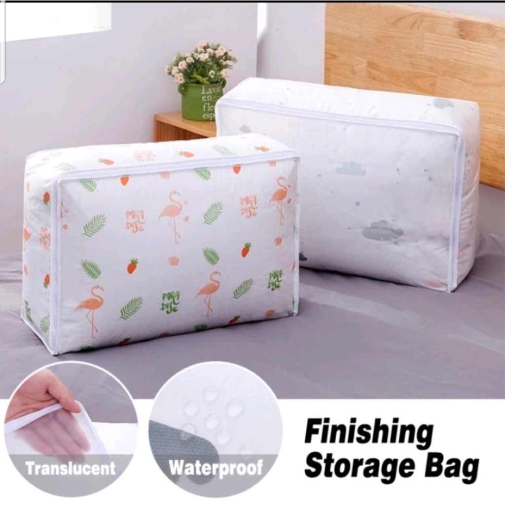 Storage Bag Tempat Penyimpanan SelimutBed Cover Pakaian Serbaguna Waterproof