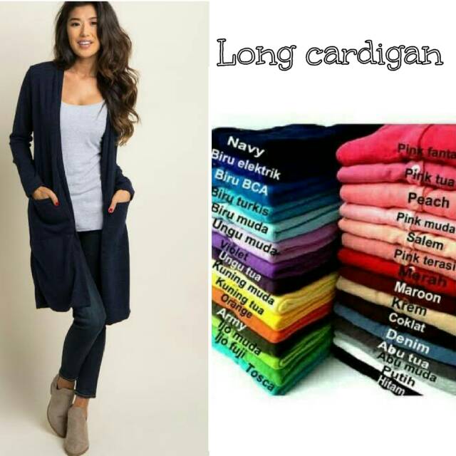 Long cardigan spandex