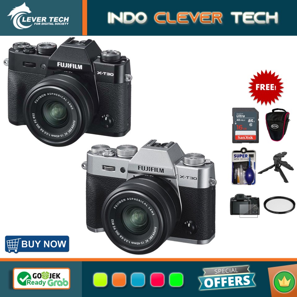 Fujifilm X-T30 Kit 15-45mm Lens - PAKET LENGKAP