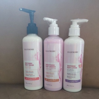 ELLEMORE Whitening Hand and Body Lotion Premium BEBAS PARABEN dengan NIACINAMIDE LICORICE EKSTRAK dan VITAMIN E  / ELLEMORE  Whitening Body Cream Bleaching , sepabrik dengan lotion A&amp;G