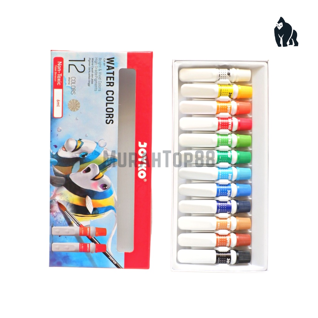 

HJK Cat Air Joyko 12 Warna / Water Color WAC-6ML Set