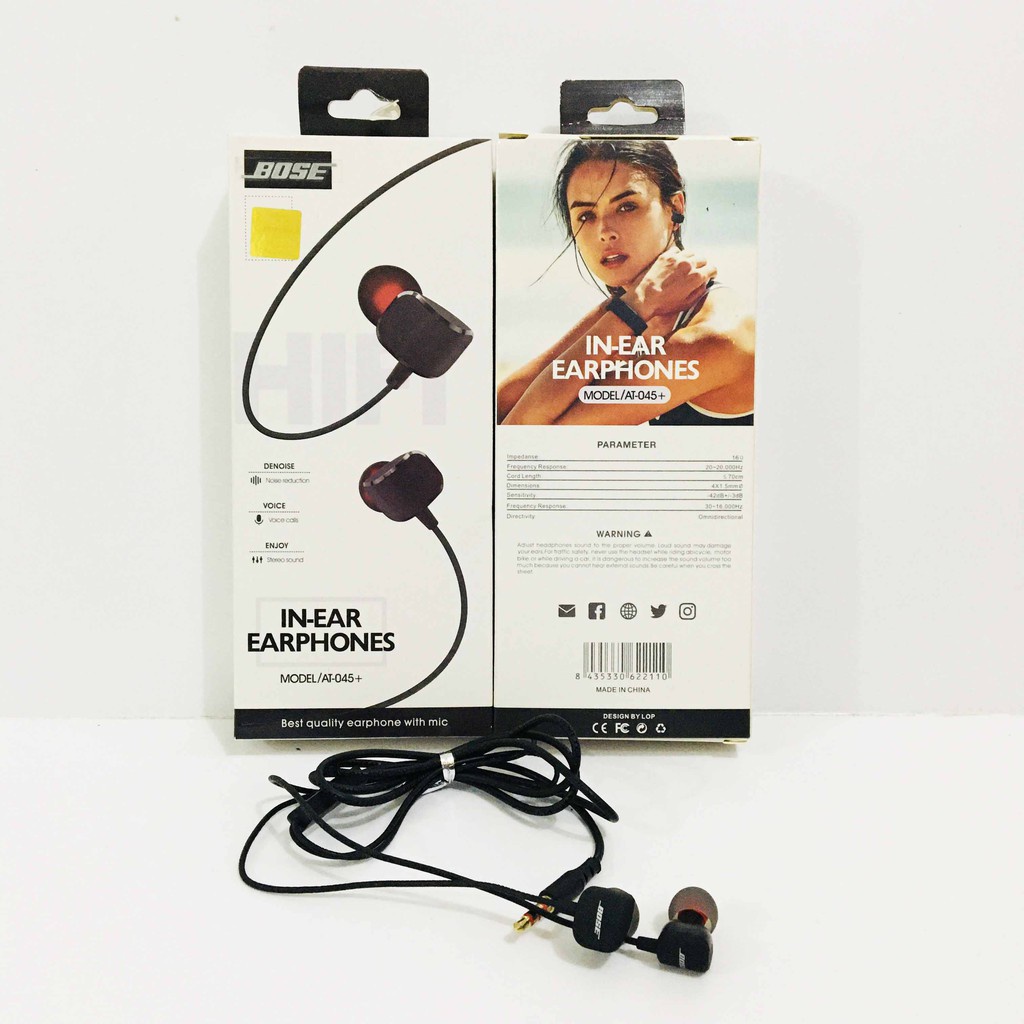 Headset IN-EAR EARPHONES Model  AT-045+