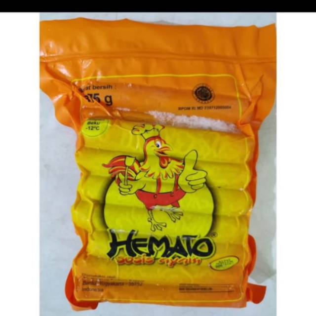 

Hemato sosis ayam 375gr isi 15s