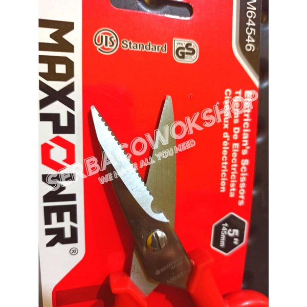 Maxpower Gunting Kupas Kabel Listrik 145 mm Electrician Scissors Termurah Berkualitas