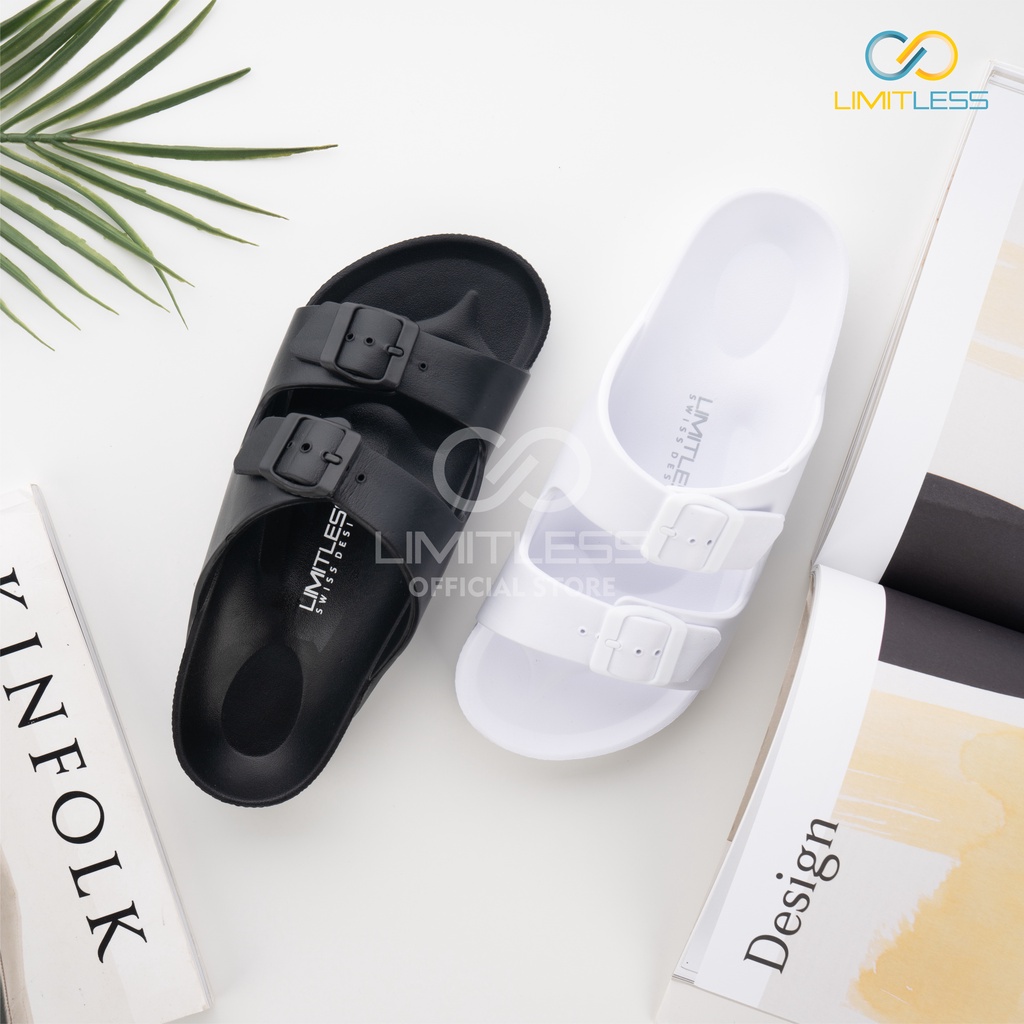 Sandal Wanita Slip On Sandal Limitless Wanita Tali Polos Slide Wanita Korea Sendal Cewek Empuk Strap