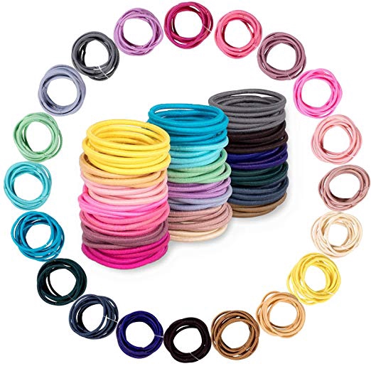 50/100pcs Elastic Hair Bands Ponytail Holder Scrunchies Kids Hair Ropes Rubber