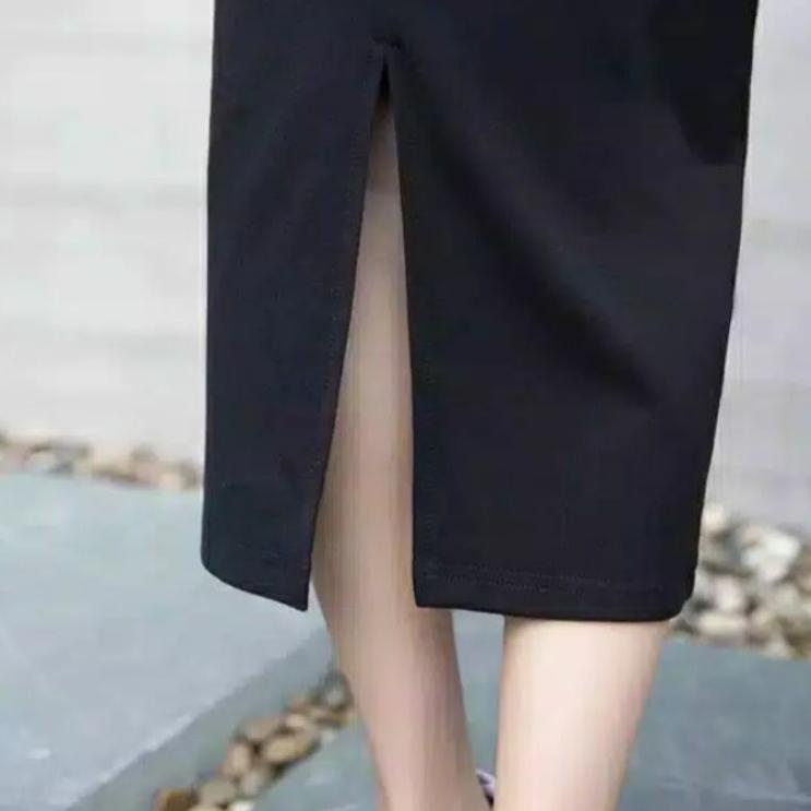 Produk melimpa Rok Span Panjang / Rok Span Scuba Premium Model.terkini