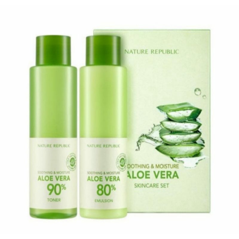 Jual Bpom Nature Republic Soothing And Moisture Aloe Vera Skincare Set Nature Republic Aloe Vera 3001