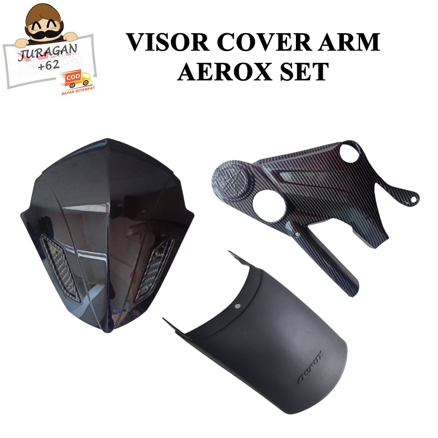 VISOR COVER TUTUP SWINGARM SWING ARM SAMBUNGAN SPAKBOR AEROX SET