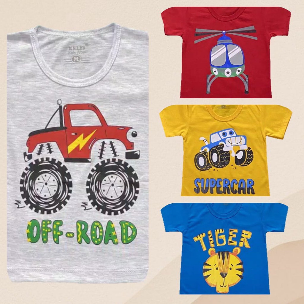 BAJU ANAK LAKI LAKI KAOS ANAK LAKI LAKI BAJU ANAK COWOK BAJU ATASAN ANAK LAKI LAKI WARNA TUA KELFI