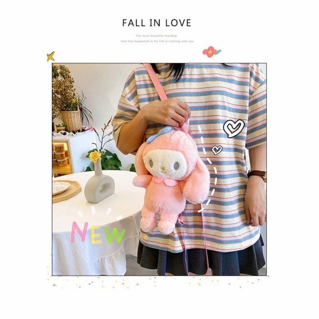 Hot Sale Kartun Boneka Ransel Jepang Super Lucu Boneka Anjing Bertelinga Besar Terbaru