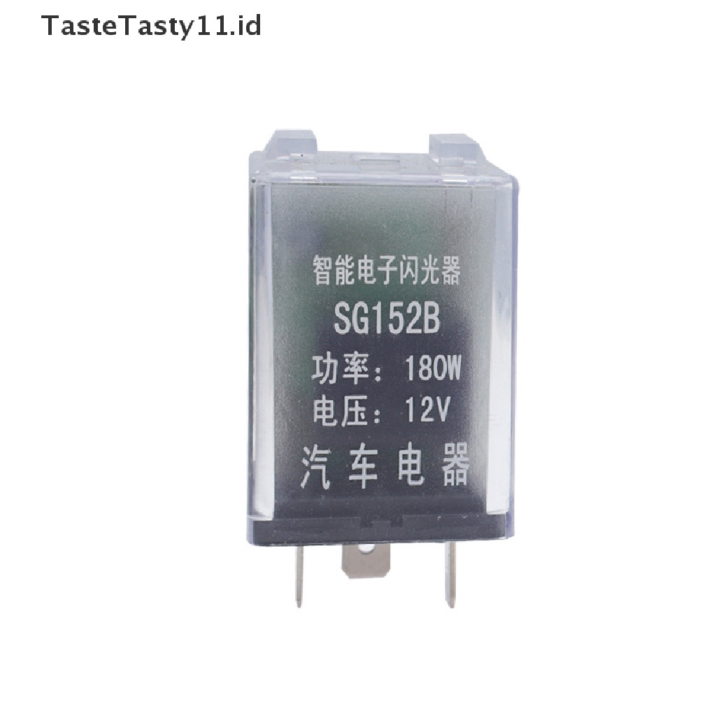 【TasteTasty】 12VDC 180W Auto Flasher Relay with Buzzer 3 Pin Motorcycle LED Turn Signal .