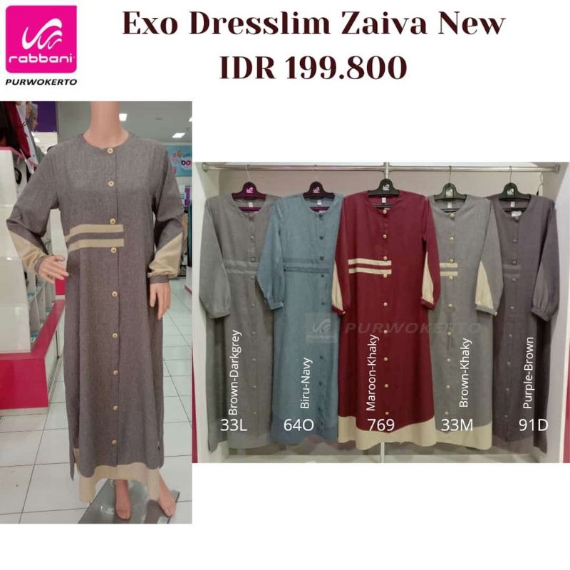 Rabbani EXO Dresslim Zaiva - Gamis Zaiva