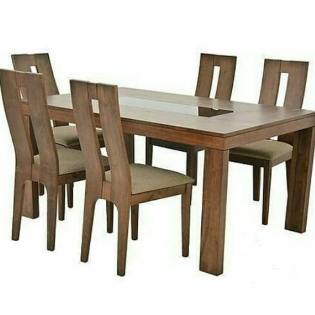 Furniture Meja makan minimalis jati