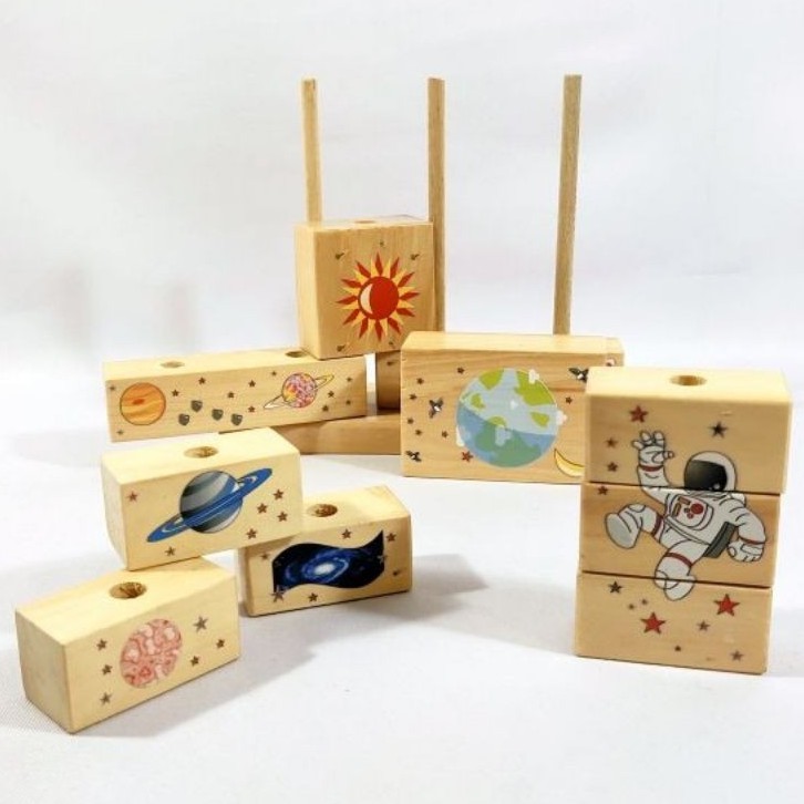 Balok Menara Antariksa 10's | GERAI MAINAN EDUKATIF