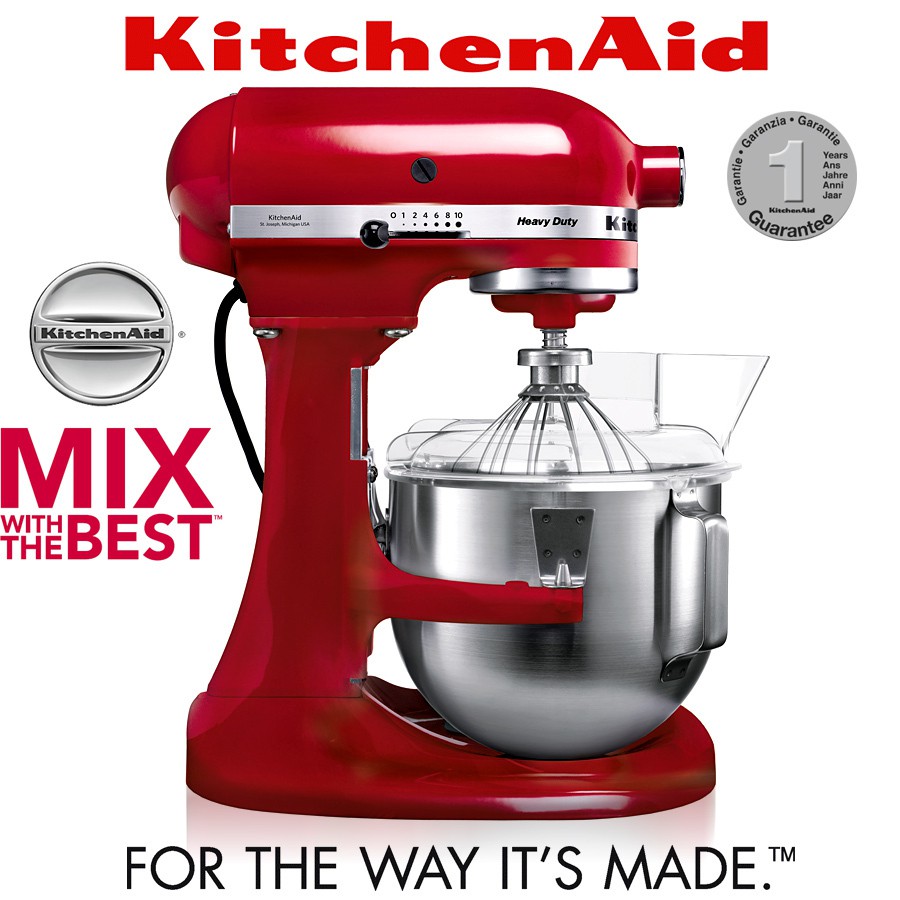 KitchenAid Mixer Heavy Duty Series 5KPM5E Empire Red Shopee