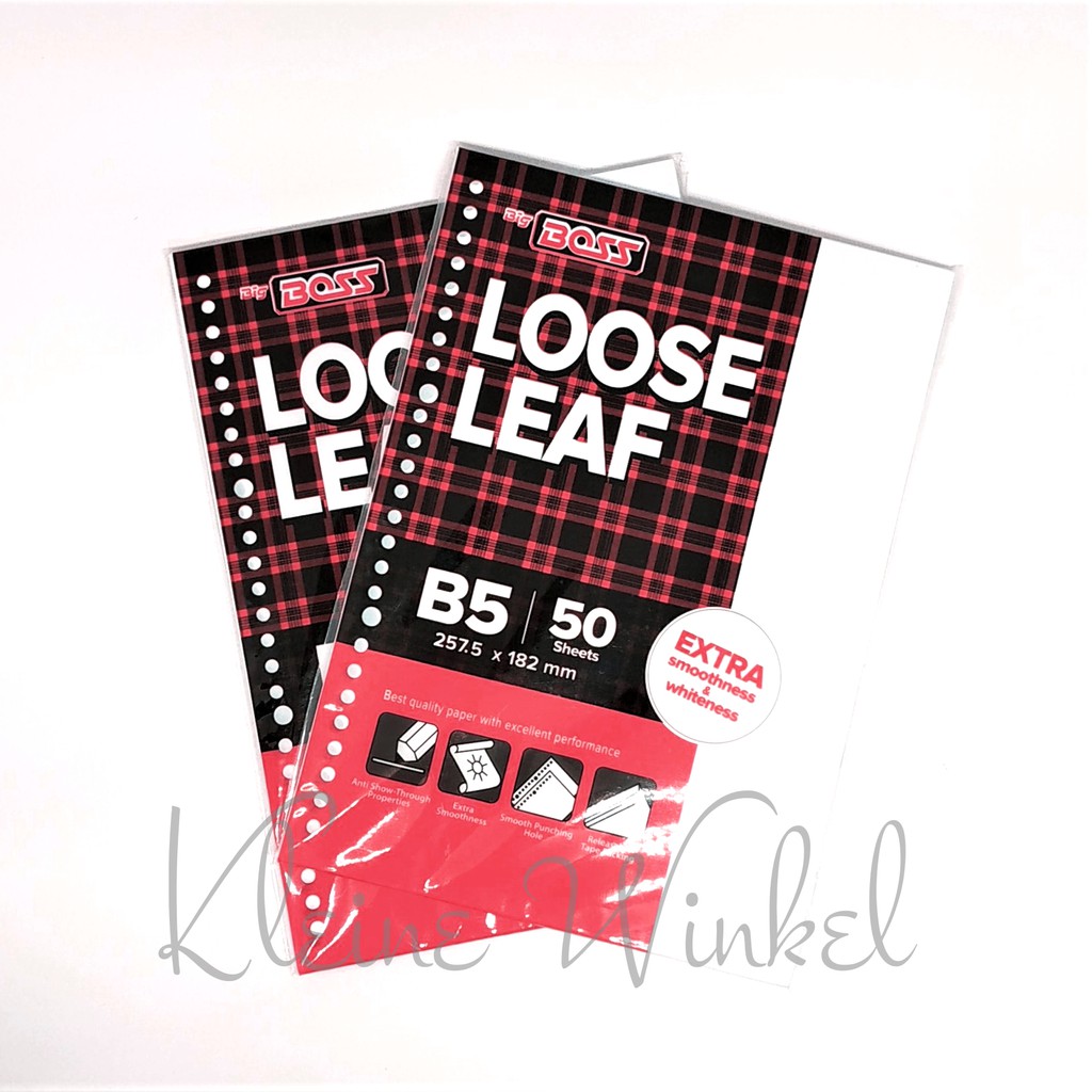 Jual Loose Leaf BIG BOSS B5 50 Lembar POLOS | Shopee Indonesia