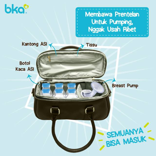 Cooler Bag Asi BKA Jasmine Series Free Botol &amp; Ice Gel