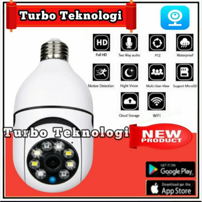 CCTV Auto Tracking IP CAMERA Outdoor / Indoor V380 speed dome PTZ lampu mini
