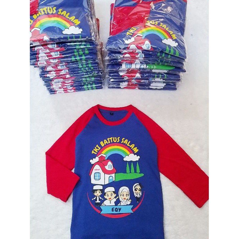 kaos custom seragaman tk/paud