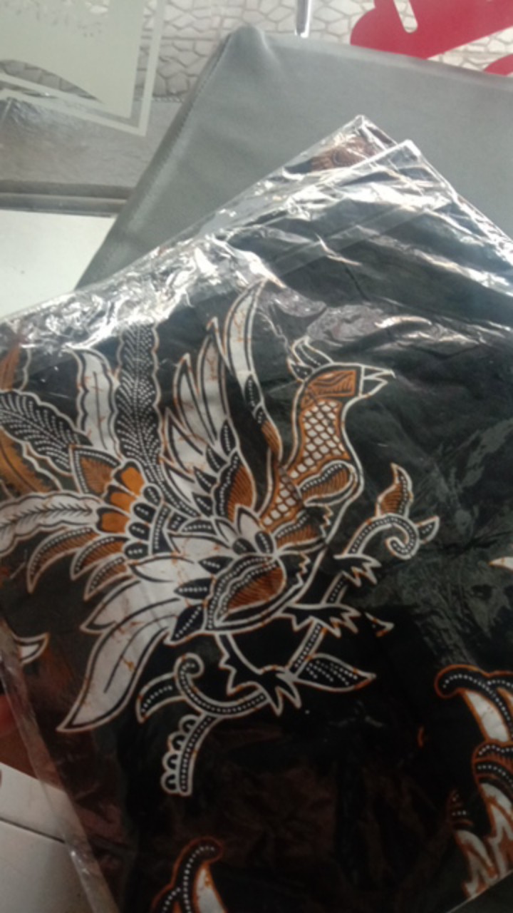 Kemeja Batik Pria Lengan Panjang Motif Ayam Kate
