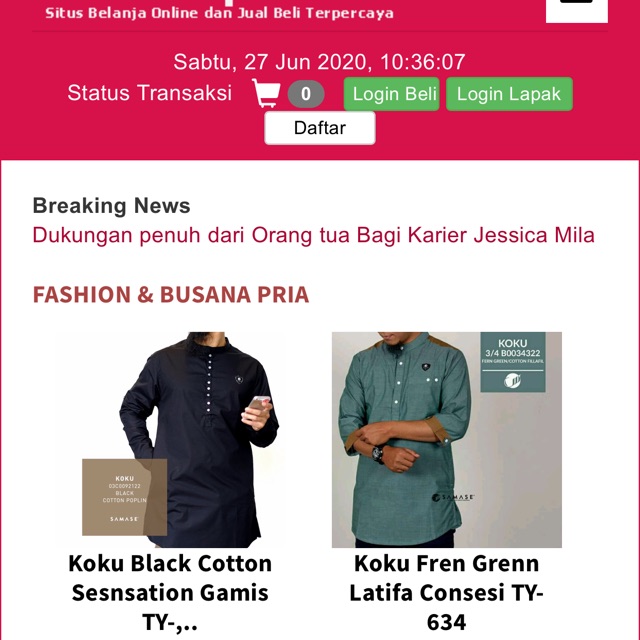 Aplikasi Marketplace Berbasis Web Codeigniter