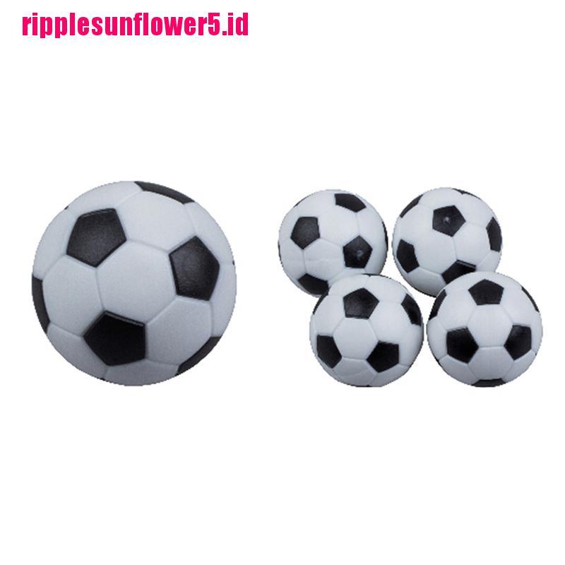 4pcs Bola Sepak Bahan Plastik Warna Hitam Dan Putih Ukuran 32mm