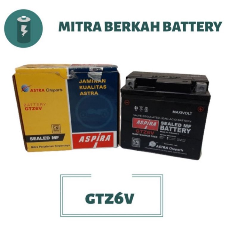 Jual Aki kering motor Vario 125 Gtz6s Aspira mf Indonesia|Shopee Indonesia