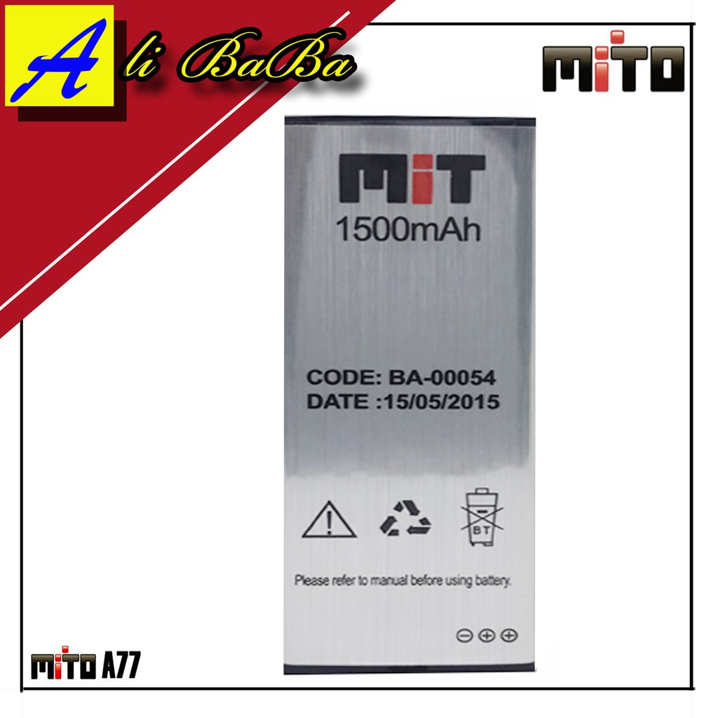 Baterai Handphone Mito A77 Mito 777 BA-00054 Batre HP Original OEM Batu Mito Battery HP Mito A77