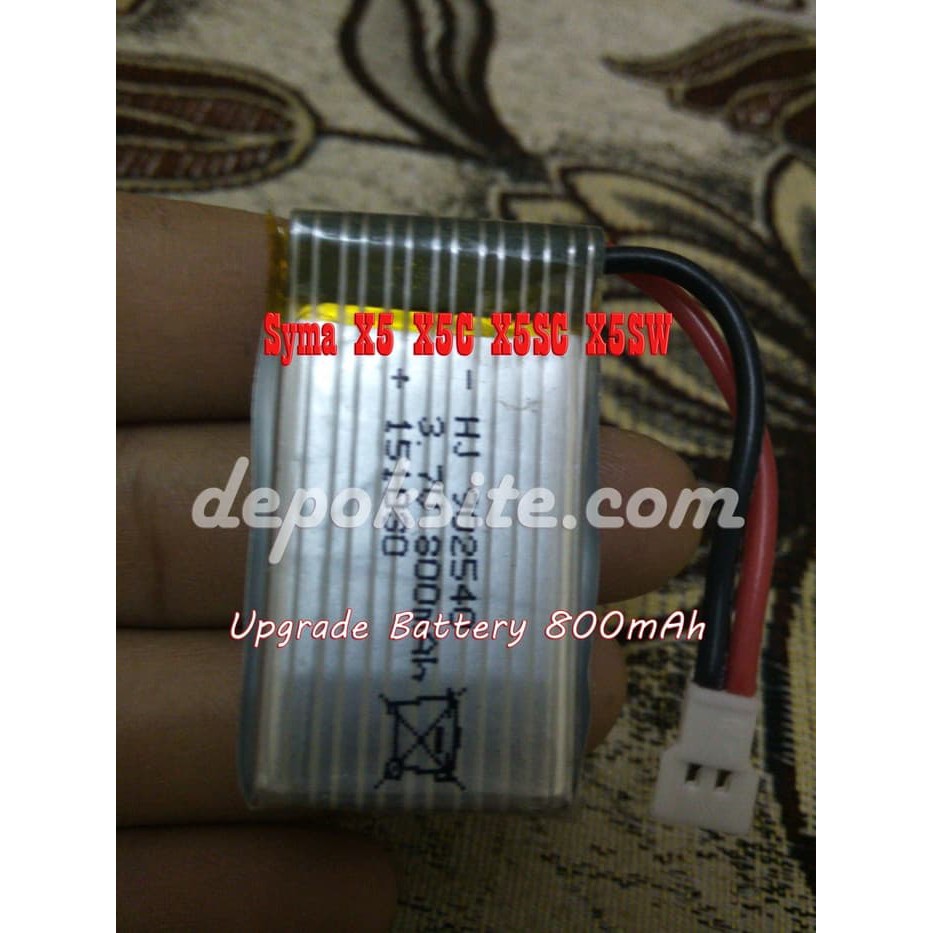 BLACK HAWK SQ 800MAH SQ800 BATTERY BATERAI DRONE 3.7V LIPO 1S