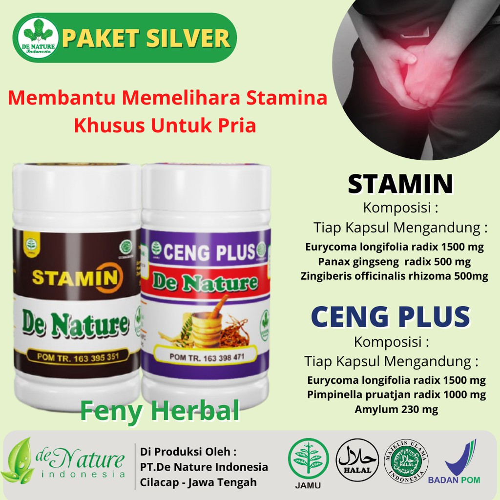 Paket Silver Stamin Ceng Plus De Nature Untuk 1 Minggu