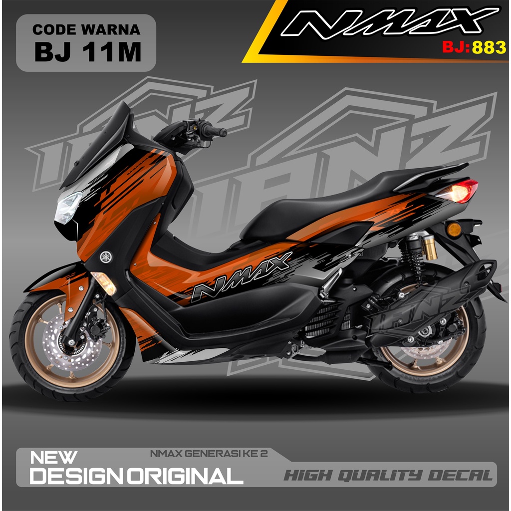 DECAL STICKER NEW NMAX FULL BLOK MOTOR / DECAL FULL BODY NMAX / DECAL STIKER FULL BODY NMAX / STIKER DECAL NMAX TERBARU