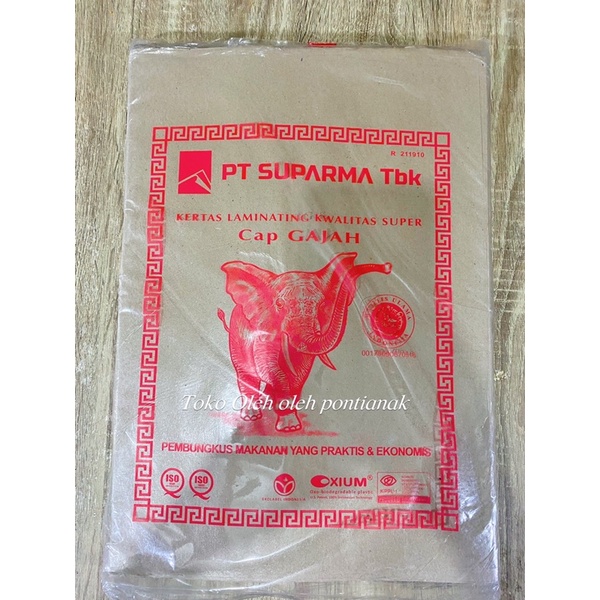 

Kertas Pembungkus Makanan Cap Gajah/ Kertas Nasi Kwalitas Super 250 Lbr