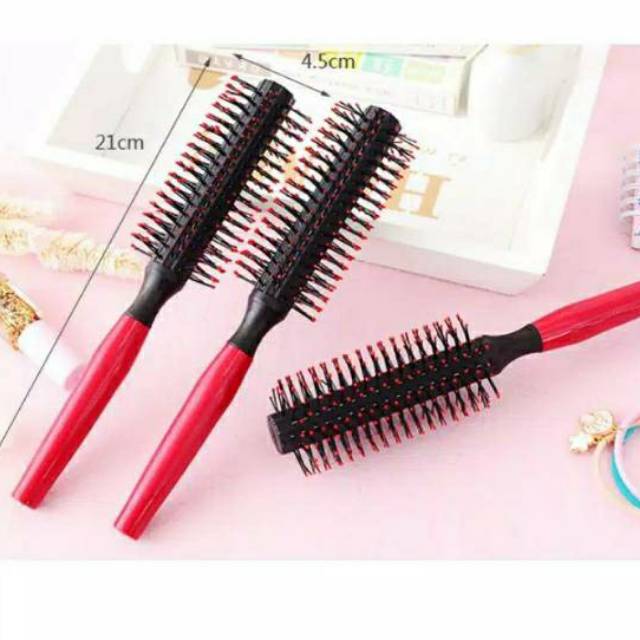 Sisir Blow Salon Murah  Gagang Hitam dan Merah