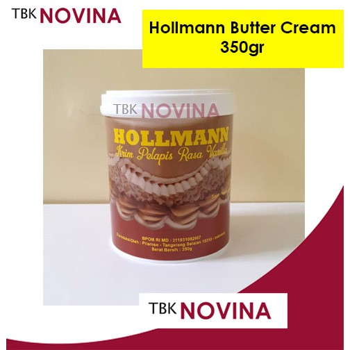 HOLLMAN BUTTER CREAM / CREAM SIAP PAKAI HOLLMANN / KRIM KUE HOLMAN 350gram