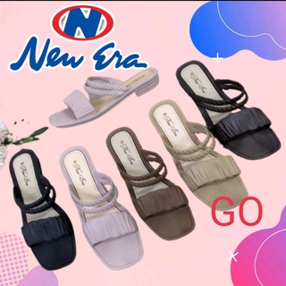 BB NEW ERA LB 10047 Sandal Wanita Kerut Tali Belakang Sandal Slop Wanita Karet Sandal Wanita Casual Best Seller