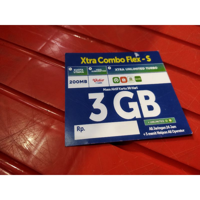 kartu Perdana xl combo flex 3.GB UNLIMITED