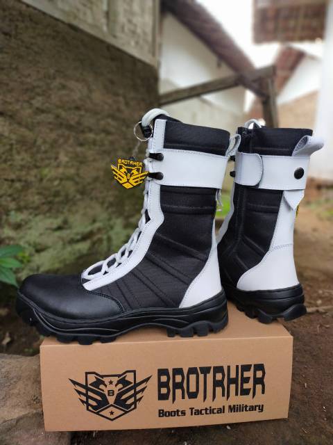 SEPATU PDL NINJA PROVOS POLRI BROTRHER KULIT ASLI SEPATU PDL TNI POLRI SECURITY SATPAM SEPATU BOOTS